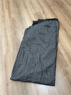 Pottery Barn Belgian Flax Linen Waffle Weave Duvet Midnight queen